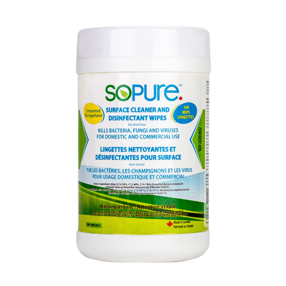SoPure Disinfecting Wipes – 100 Wipes