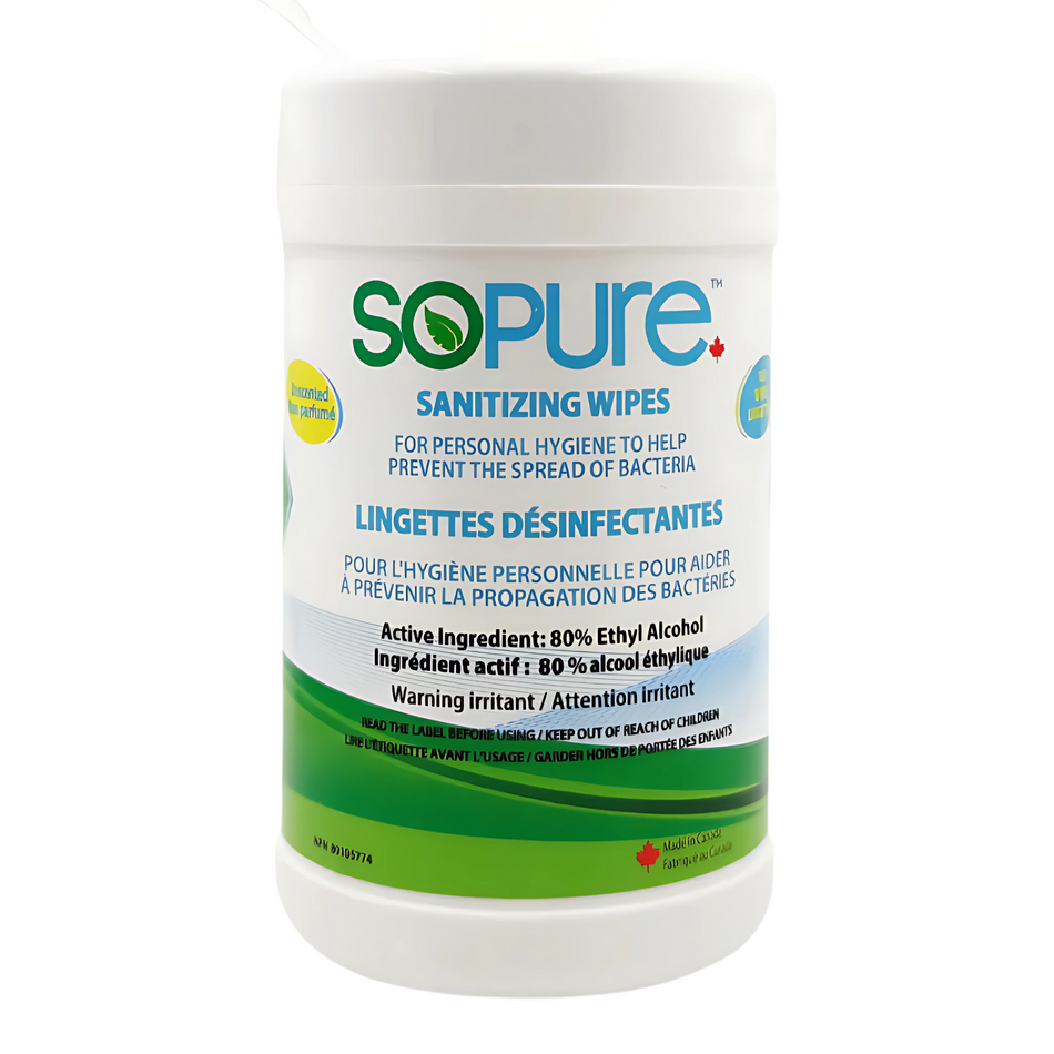 SoPure Sanitizing Wipes – 100 Wipes