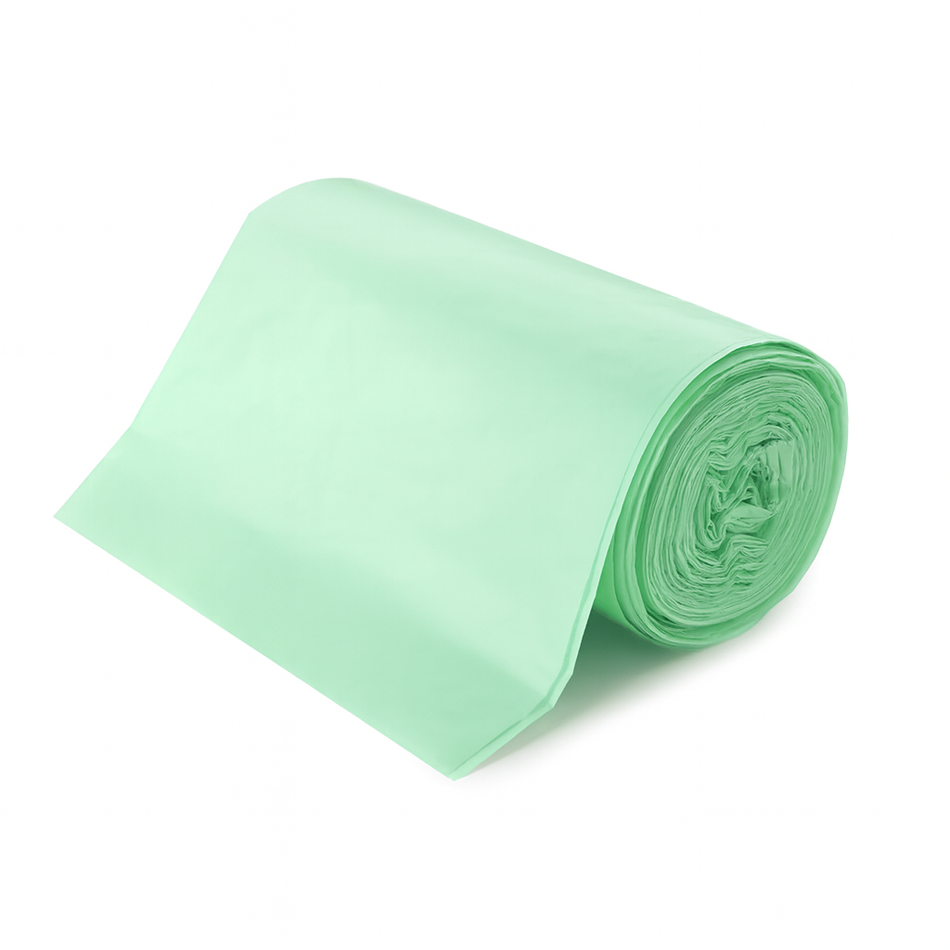 Sac à ordures compostable teinté vert 35'' x 50'' 